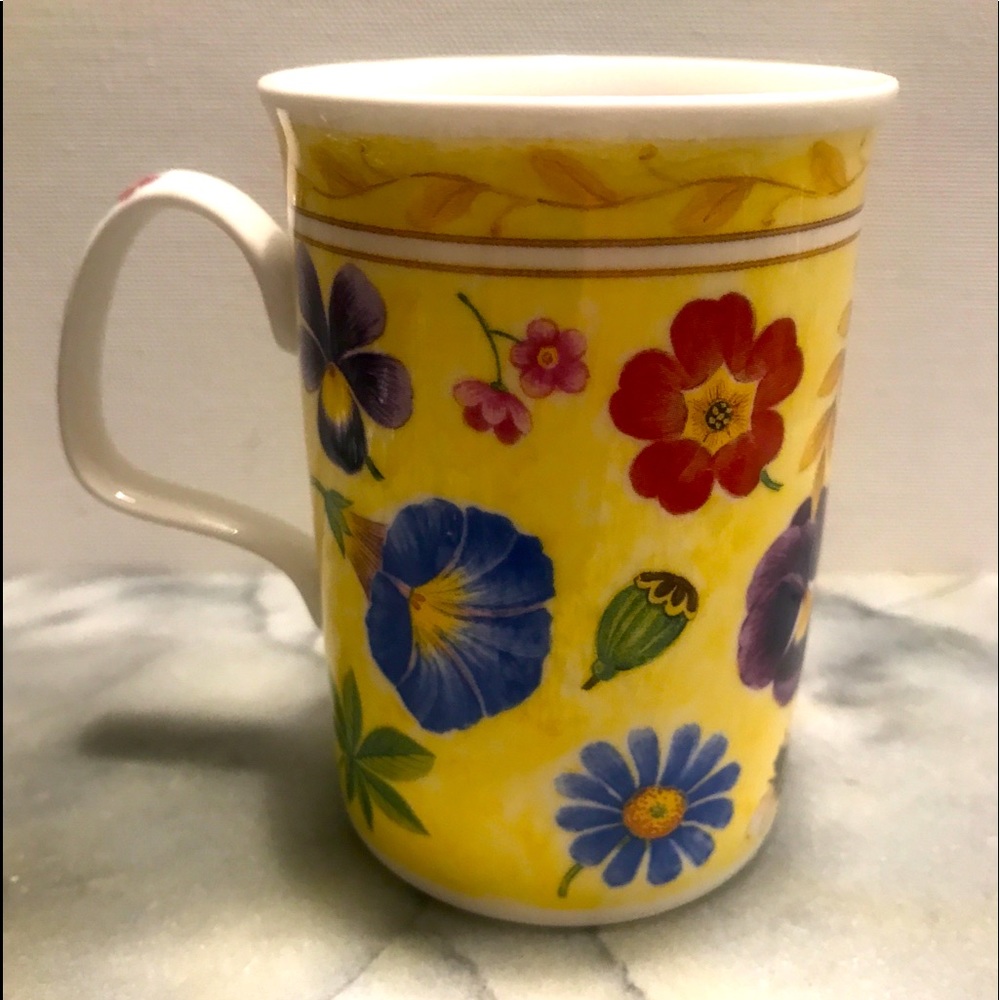 Vintage Summer Scents by Roy Kirkham Cup-Mud Fine Bone China 4” tall